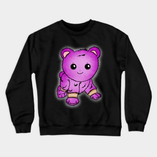 Cute Fuchsia Baby Bear Crewneck Sweatshirt